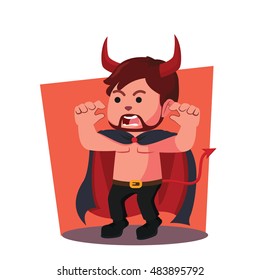 demon scary illustration design