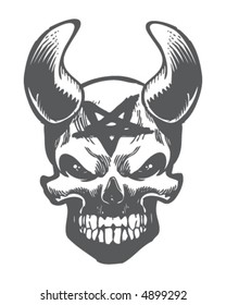 Demon Skull Stock Vector (Royalty Free) 4899292 | Shutterstock