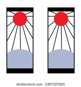 Demon Slayer Koyoharu Gotōge: Kimetsu no Yaiba Kamado Tanjiro logo design image icon earrings red luxury style unique cool simple line art