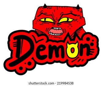Demon sticker