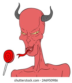 Demon and tasty candy