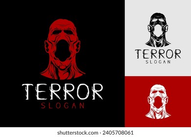 Demon Terror Horror Vector Logo Design