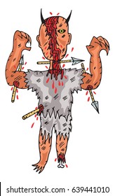 demon vector illustration
