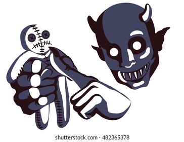 demon and the voodoo doll
