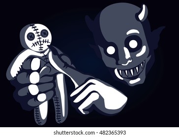 demon and the voodoo doll