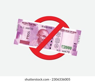 Demonetisation of Indian Rupees 2000 Currency Notes becomes invalid, , Stopped from Circulation