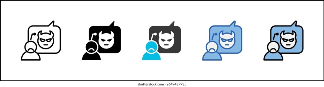 Ilustração de vários estilos do pacote de ícones de demonstração
