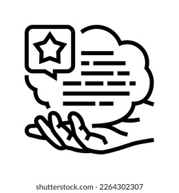 demonstrate good communication skills line icon vector. demonstrate good communication skills sign. isolated contour symbol black illustration