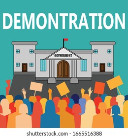Demonstration carried out by the community to the government