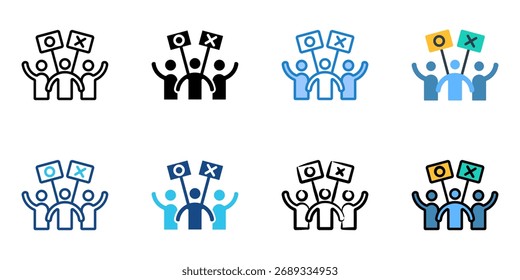 demonstration icon set multiple style collection 
