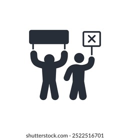 demonstration icon. vector.Editable stroke.linear style sign for use web design,logo.Symbol illustration.