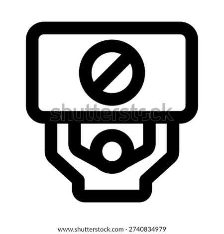 Demonstration Modern Line Icon for Protest, Activism, and Public Gathering Illustration
