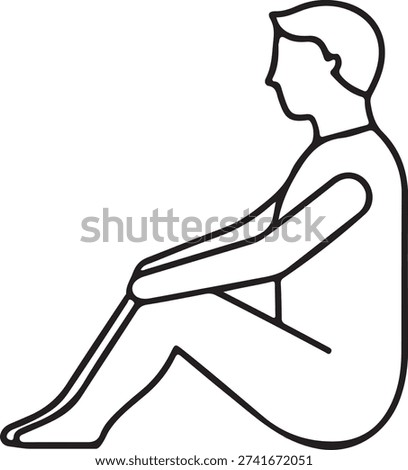 Demonstration of proper sitting posture on a chair with and without back support isolated on white background, illustration