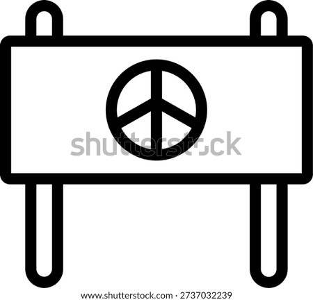 Demonstrator Line Icon Vector Design