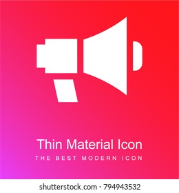 Demostration red and pink gradient material white icon minimal design