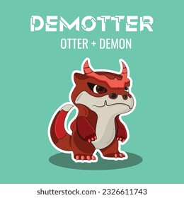 Demoter is an animal combination between a poster and a demon in animash games. So I designed a cute vector with a combination of various animals.