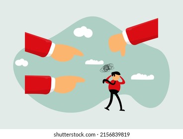 Demotivated Failure Negative Feedback No Passion Stock Vector (Royalty ...