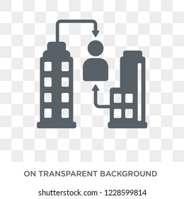 Demutualisation icon. Demutualisation design concept from Demutualisation collection. Simple element vector illustration on transparent background.