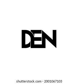 den letter original monogram logo design