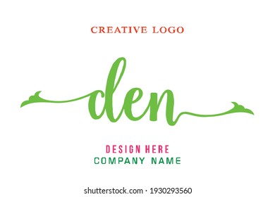 DEN lettering logo is simple, easy to understand and authoritative