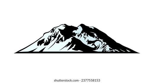 Denali Mountain Design Illustration vector eps format , suitable for your design needs, logo, illustration, animation, etc.