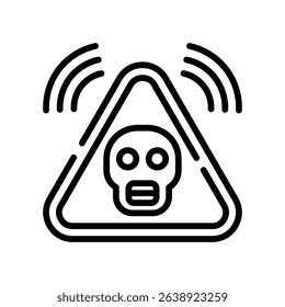 Denger Icon Line Vector Illustration