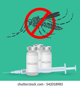 dengue vaccine vector logo icon design