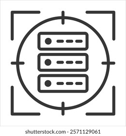 Denial Of Service Icon Vector Illustration Outline