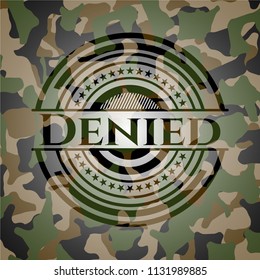 Denied camouflage emblem