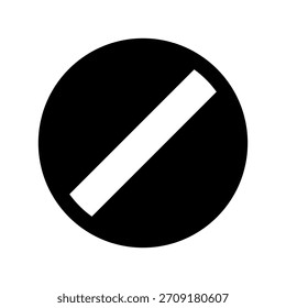 Ilustración de diseño de símbolo de Vector de ícono negado