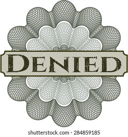 Rosette de lino denegado