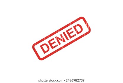 Denied Red stamp vector text
