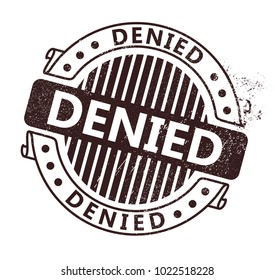Denied Rubber Stamp