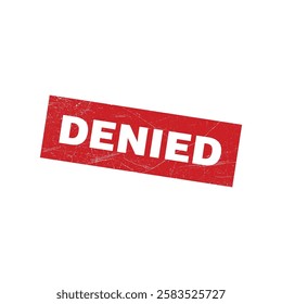 denied stamp grunge icon vector template