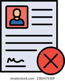 Denied vector icon. Can be used for printing, mobile and web applications.