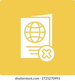 Icono de Vector denegado. Se puede utilizar para aplicaciones de impresión, móviles y de Web.