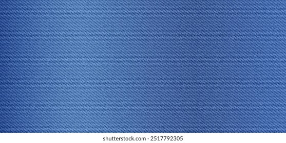 Denim background, blue jeans texture, fabric material pattern, cloth cotton textile design. Fashion seam border. Abstract vector illustration