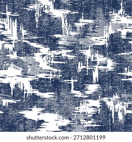 impressão de padrão abstrato de cor azul denim