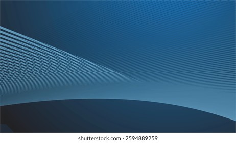 Denim blue gradient with curve line abstract background for backdrop