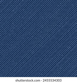 Denim blue jean textile pattern square background vector illustration.