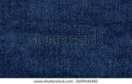 Denim blue jeans texture background vector illustration. Denim background texture for design. Canvas denim. Denim blue jeans fabric. Old jean shades of blue jeans background pattern. Fabric paper.