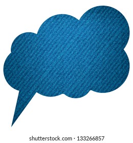 Denim cloud. Jeans clouds. Texture vector EPS10.
