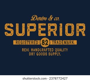 Denim y Co. Superior Diseño de camisetas editables gráficos de impresión vectorial para hombres y mujeres