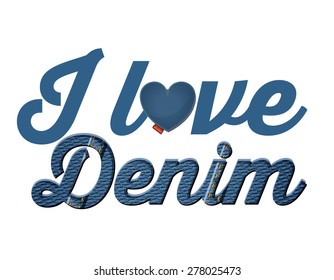 Denim design over white background vector illustration