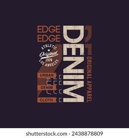 denim edge  t shirt design graphic.abstract 