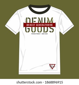 denim goods typography for print t shirt
