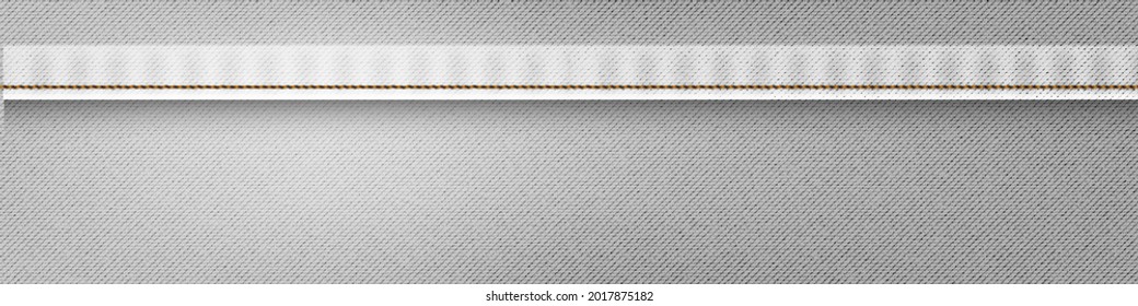 Denim, grey jeans texture background. Realistic denim texture, grunge print.