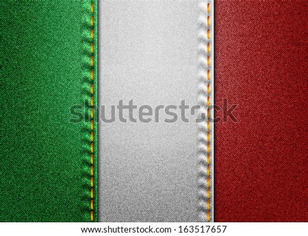 Denim Italy flag