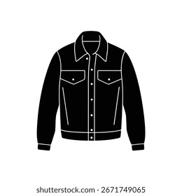Jeansjacke Silhouette Vektorgrafik