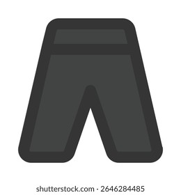 Denim-Linie Farbe Symbol editierbarer Vektor
